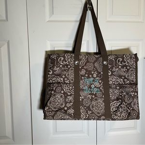 Thirty-one embroidered "pack in the fun" beach tote